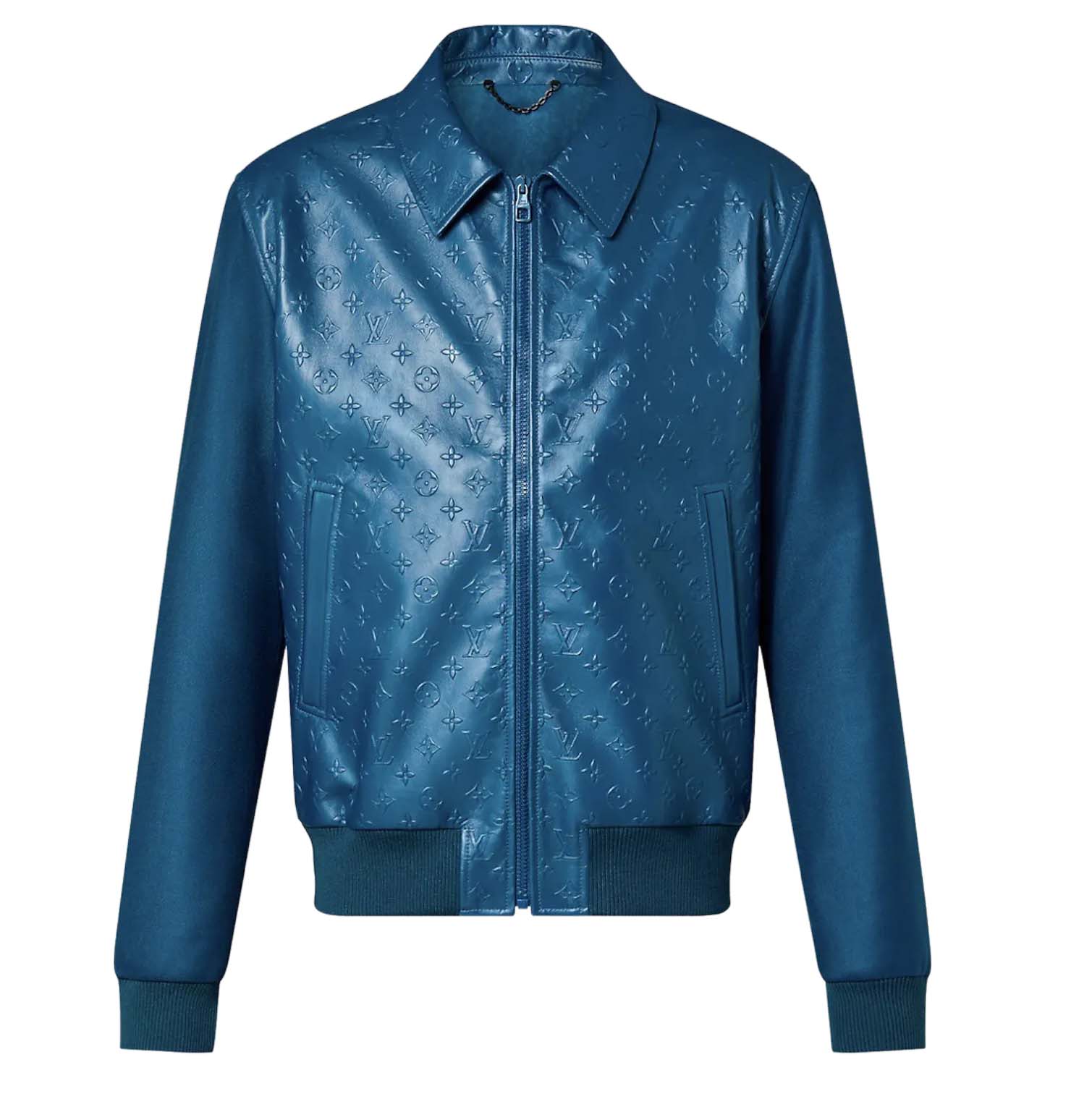 Louis Vuitton Monogram Embossed Leather & Wool Jacket - 2Hit Store
