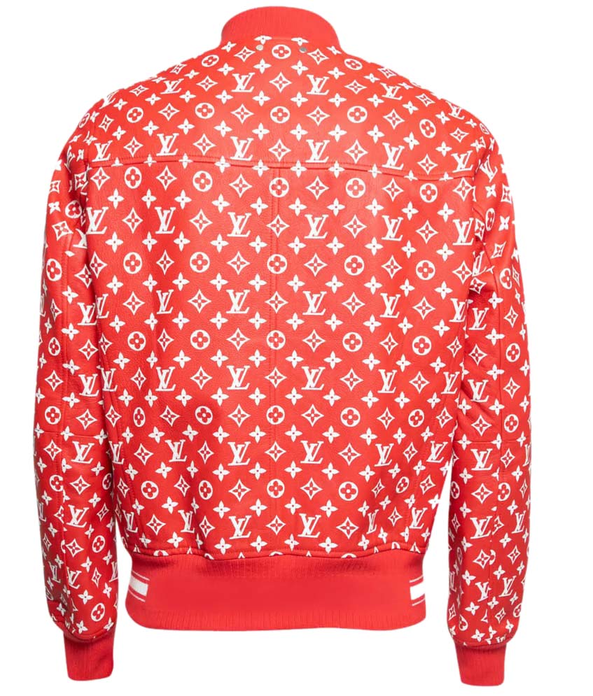 Louis Vuitton Monogram Red Bomber Jacket 2Hit Store