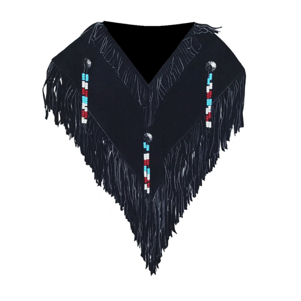 BLACK-FRINGED-CAPE-SHAWL