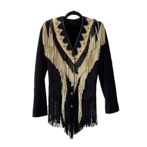 Western Fringe Black Jacket