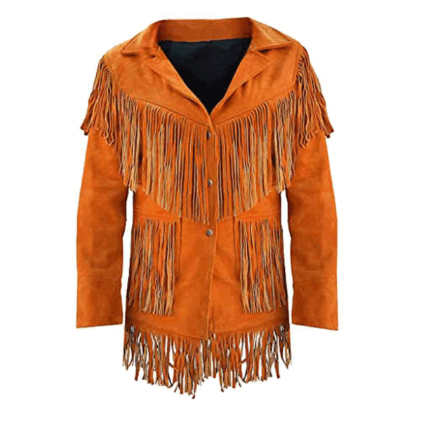 Brown Suede Fringe Jacket