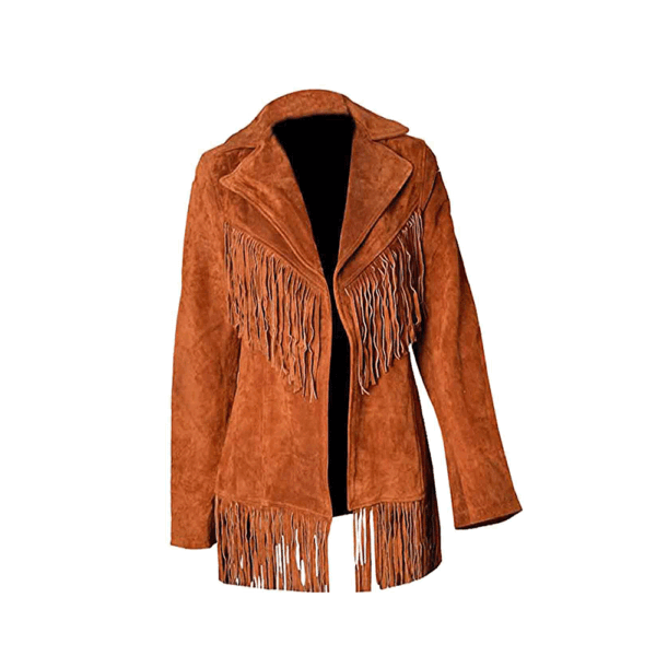 Brown Suede Fringe Jacket