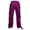 Pink Suede Fringe Pants For Woman WFP402 - Image 3