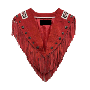 RED-SUEDE SHOULDER COVER