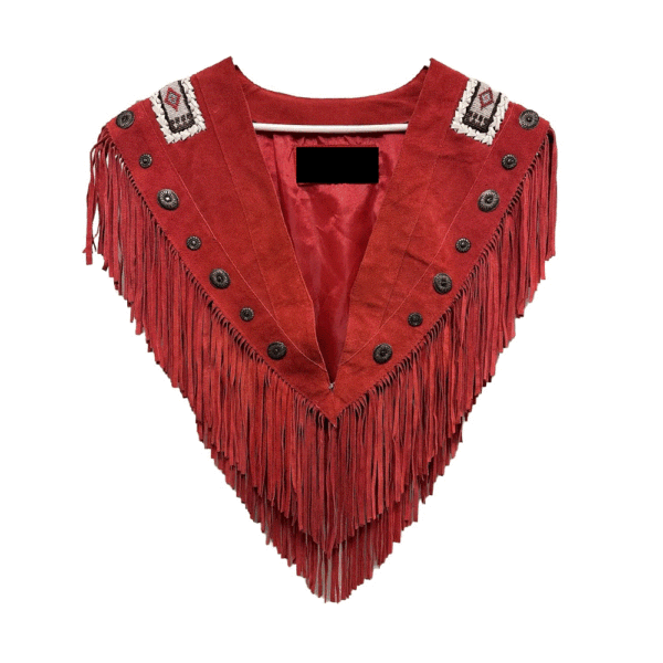 RED-SUEDE SHOULDER COVER