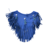 Fringe Cape Shawl Leather For Woman CPW505 - Image 6