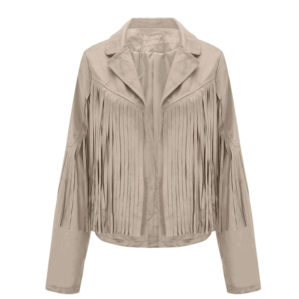 Cowgirl Beige Suede Jacket