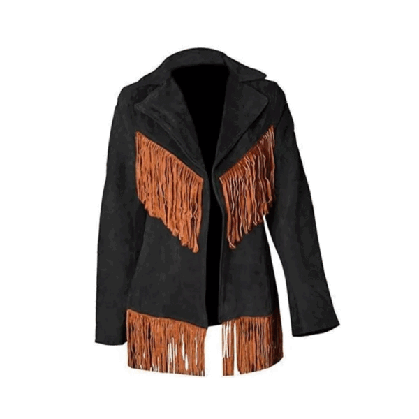 Western Black Suede Jacket