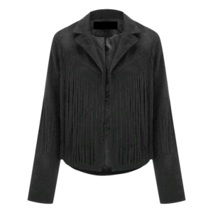 Western Suede Leather Fringe Jacket