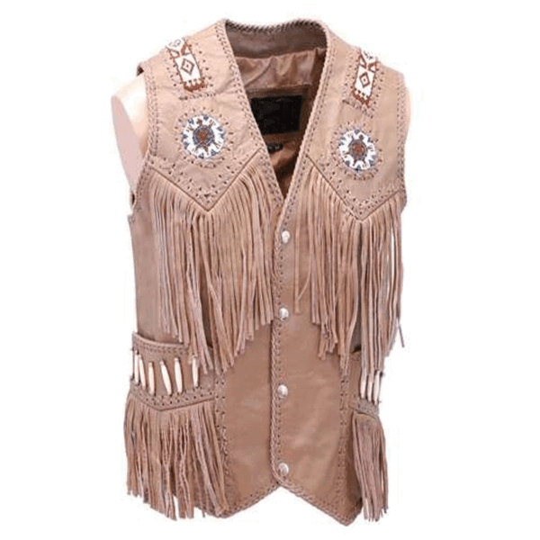 FRINGE LEATHER VEST