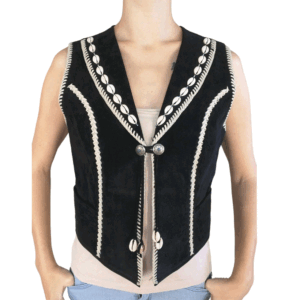 Black Leather Vest For Men