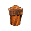 MENS-WESTERN-FRINGE VEST-BROWN