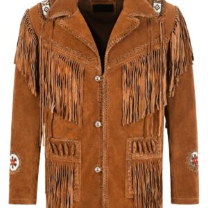 Suede Fringe jacket for men