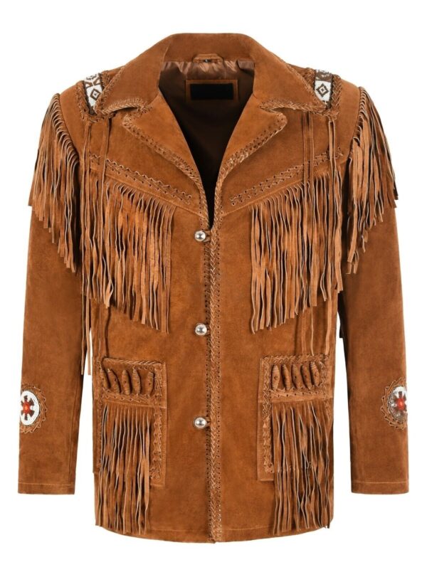 Suede Fringe jacket for men
