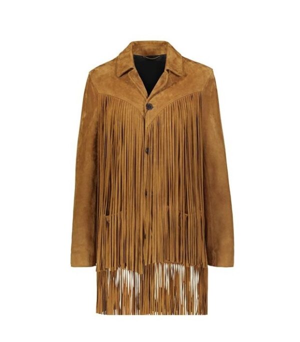Long fringe coat